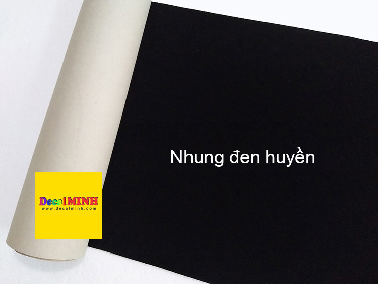 Decal nhung đỏ | decal nhung đen dán hộp quà