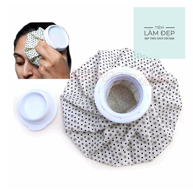 Túi chườm lạnh GREETMED họa tiết chấm bi size nhỏ giảm đau tiện lợi