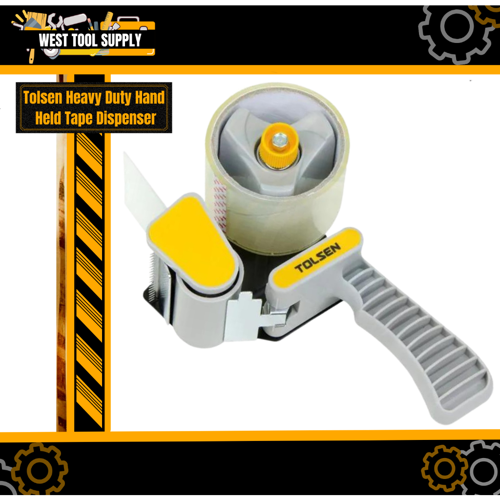 Tolsen Heavy Duty Hand Held Tape Dispenser with Free 1pc Tolsen Roll