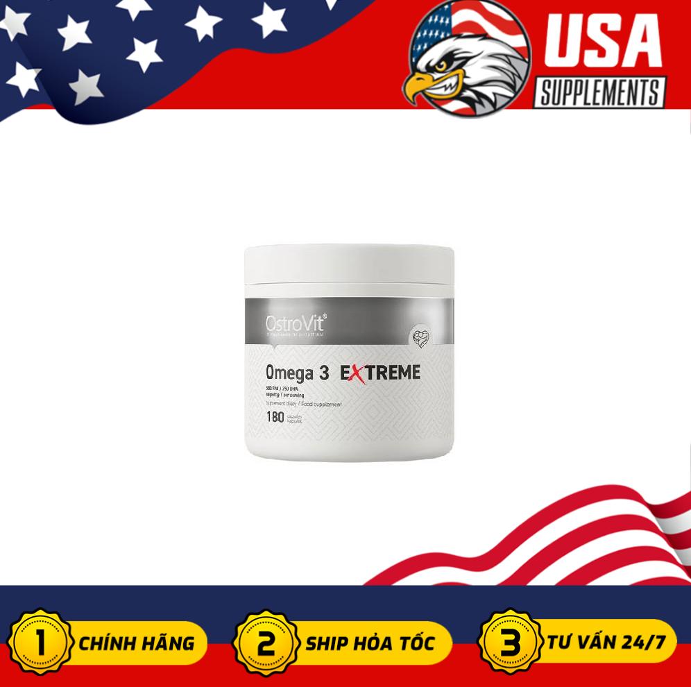 Ostrovit Omega3 Extreme - Hàm lượng EPA/DHA siêu cao (90/180 viên)