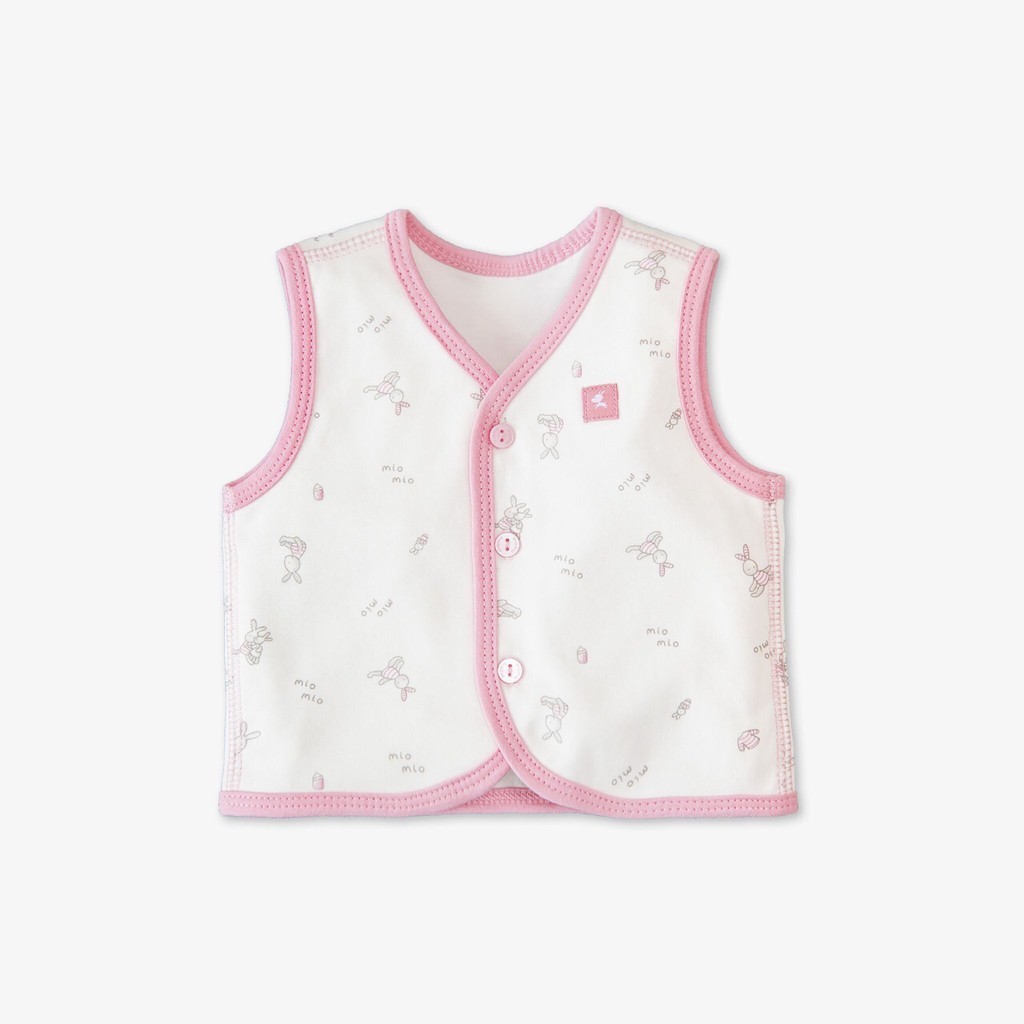 [MIO MIO]. Áo ghi lê sơ sinh cotton 2 lớp mềm mịn