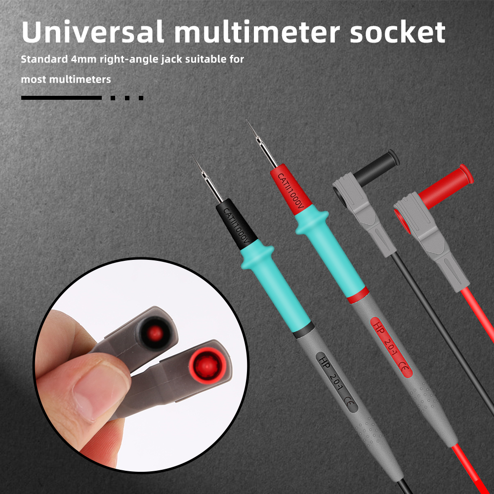 Needle Multimeter Multi Meter Tester Lead Probe Steel Needle For Digital Multimeter ...