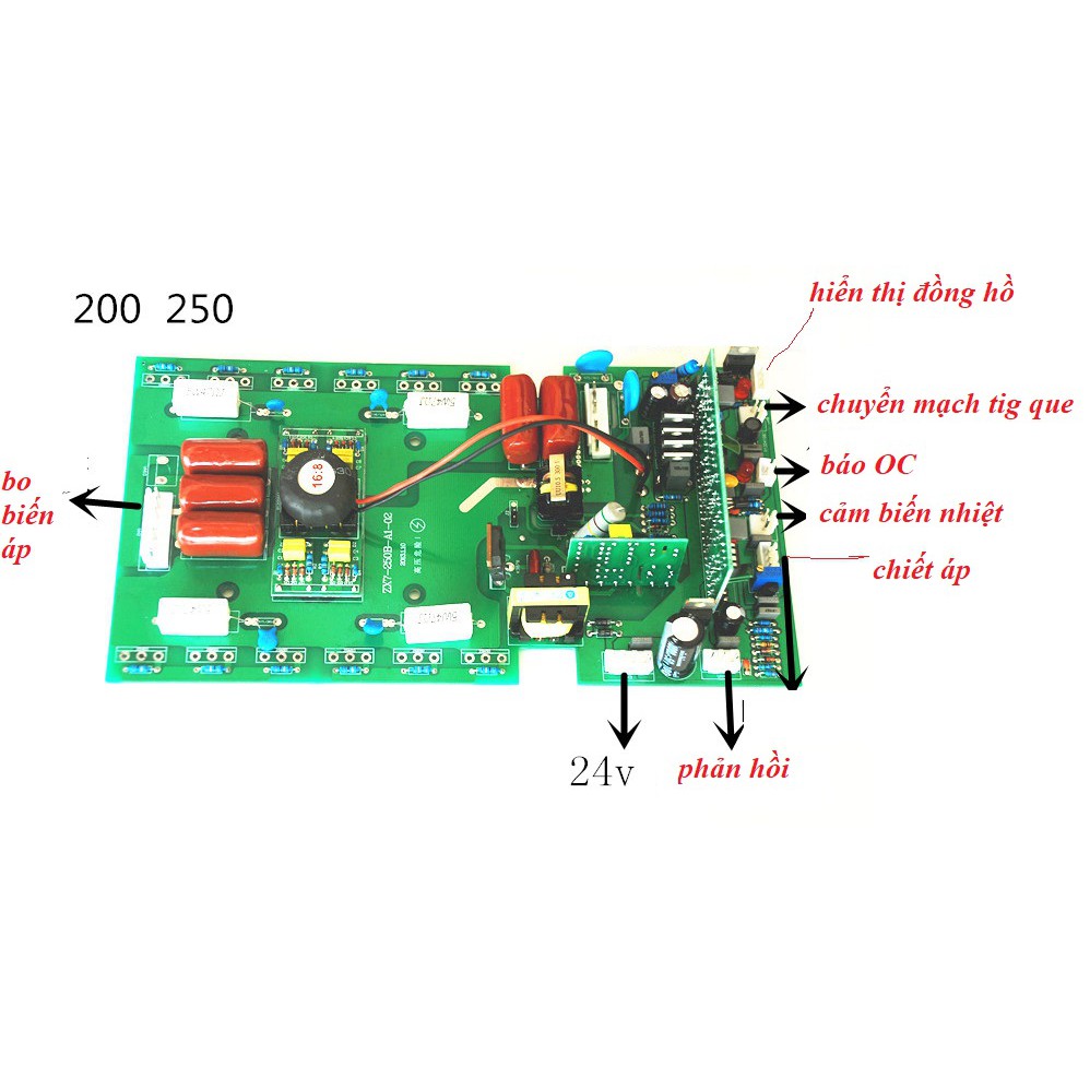 Bo mạch máy hàn 12 sò công suất