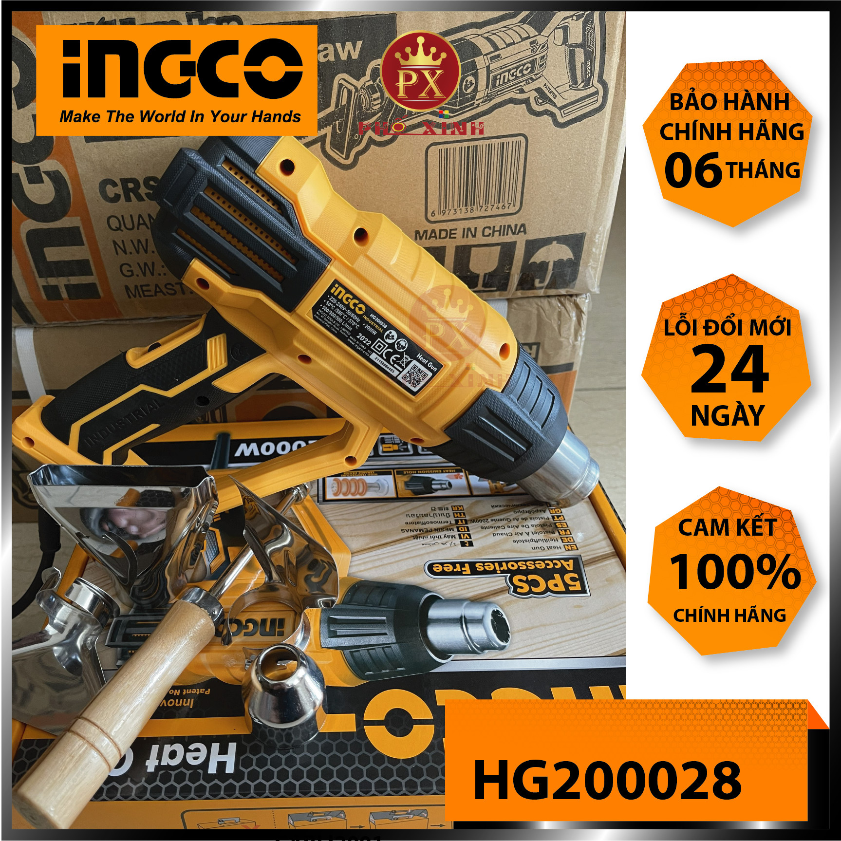 Máy thổi nhiệt INGCO - HG200028-HG200047