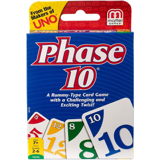 UNO Phase 10 Kartenspiel, Fun High Fun Multiplayer Toy Designs Paying Board Game Card Family Party Toy