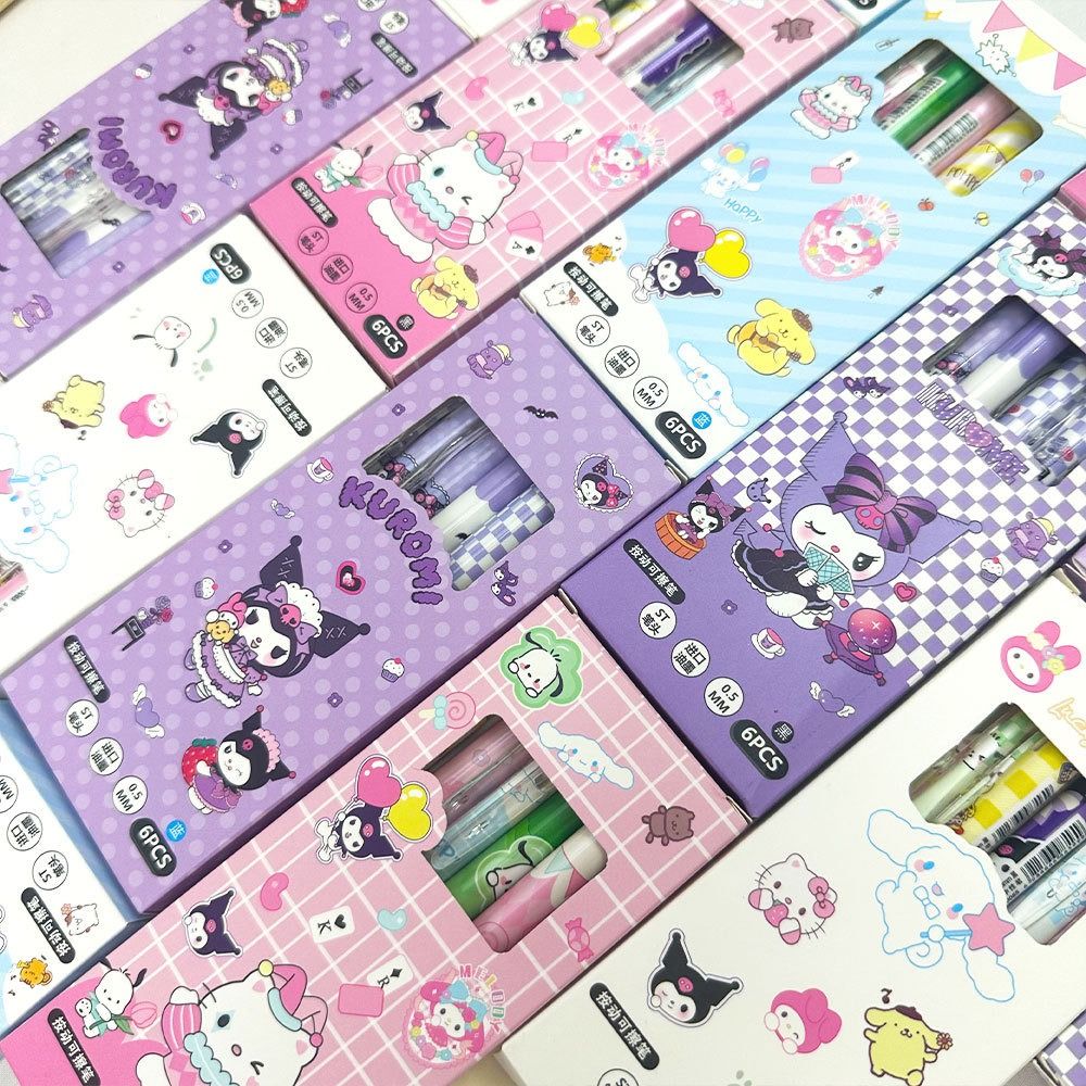 6PCS%20Cute%20Kuromi%20Melody%20Thermal%20Eraser%20Pen%20Blue%20Ink%20Erasable%20Gel%20Pen%20Press%20Aesthetic%200.5mm%20Neutral%20Pen%20School%20Office%20-%20Image%207