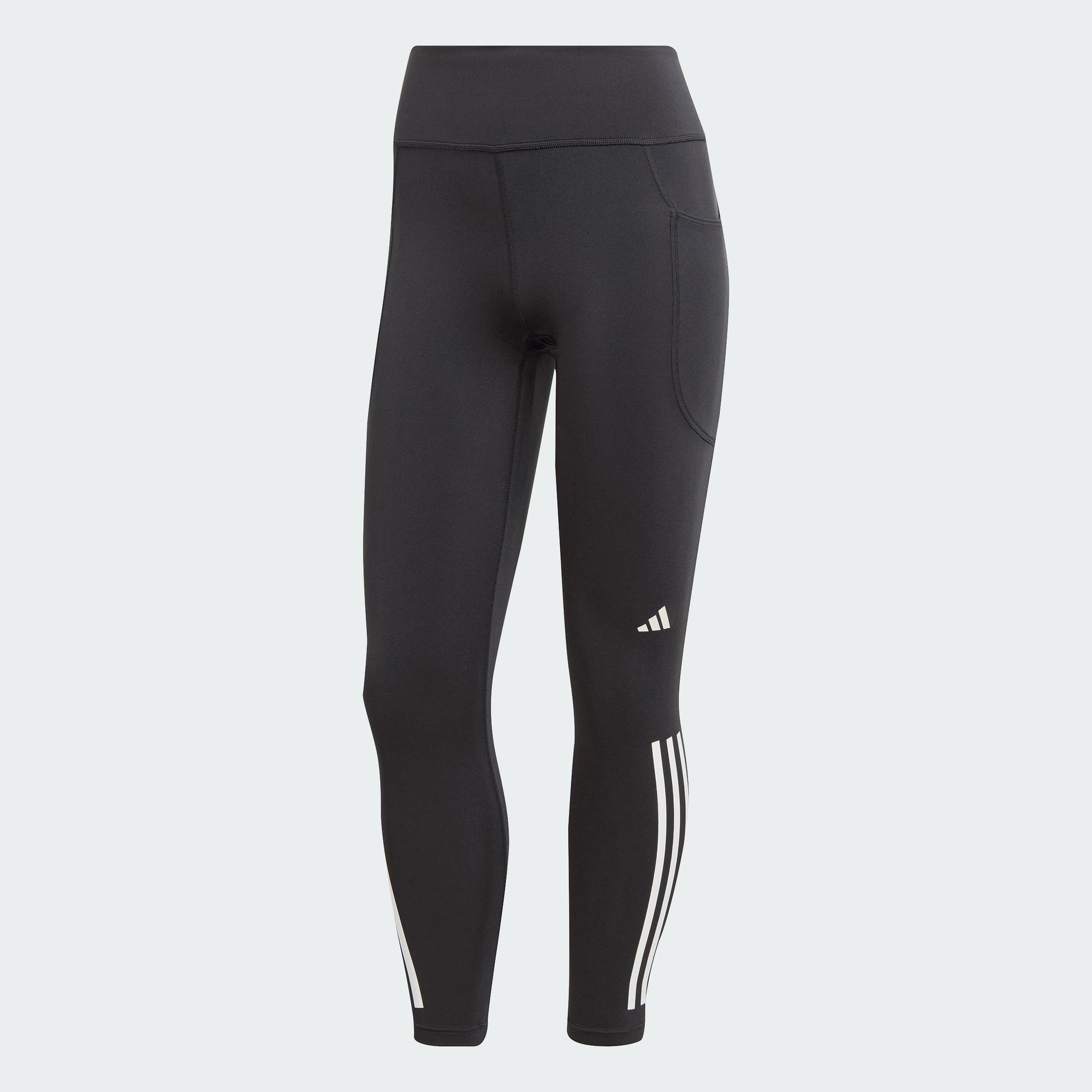 [CHỈ 3-7.1-VOUCHER 5%] adidas Chạy Quần Legging 7/8 3 Sọc adidas DailyRun Nữ Đen IL9870