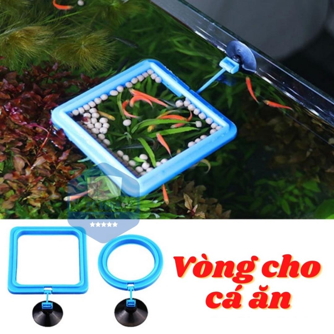 [Hoàn Tiền 10%] Vòng cho cá ăn hình tròn, hình vuông