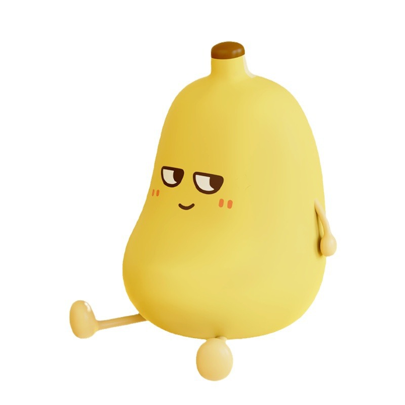 Nightlight LED nightlight Banana modeling Silicone material bedside lamp Chargeable Dimming pat lamp Children's gifts