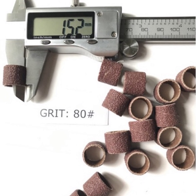đầu chà nhám gắn trục 12.7mm grit 80/120/320/600.