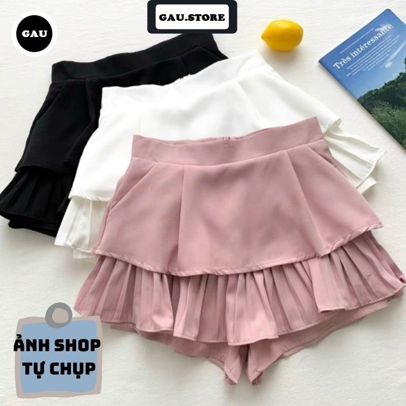 Quần váy xếp li hai tầng thời trang ( Có Big Size )