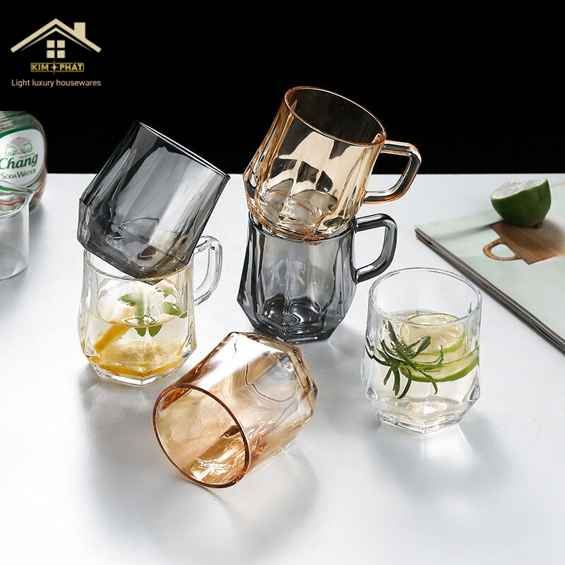 Ly thuỷ tinh - Cốc thuỷ thuỷ Lục Giác YUJN