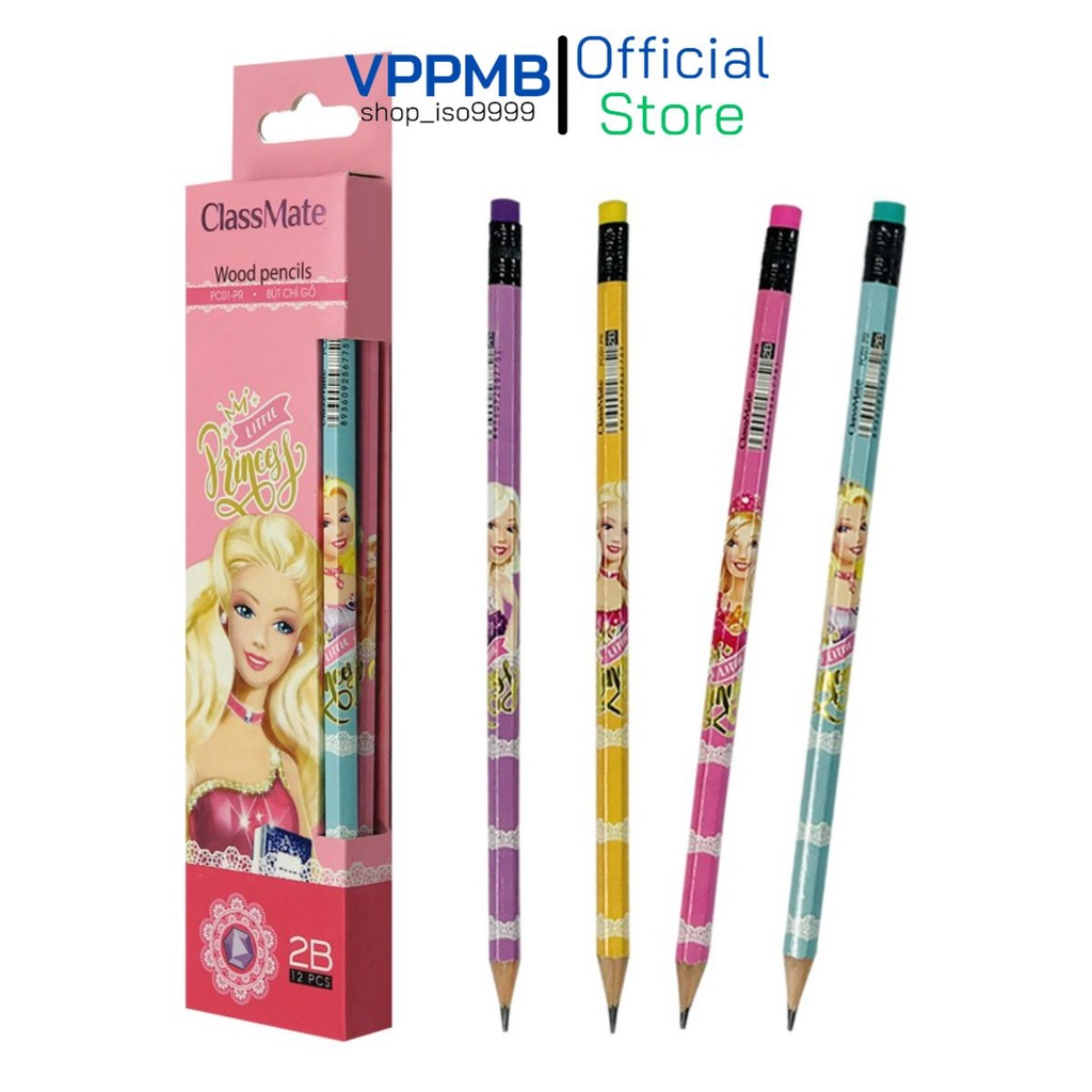 Bút chì gỗ elsa class mate 2b pc01-pr