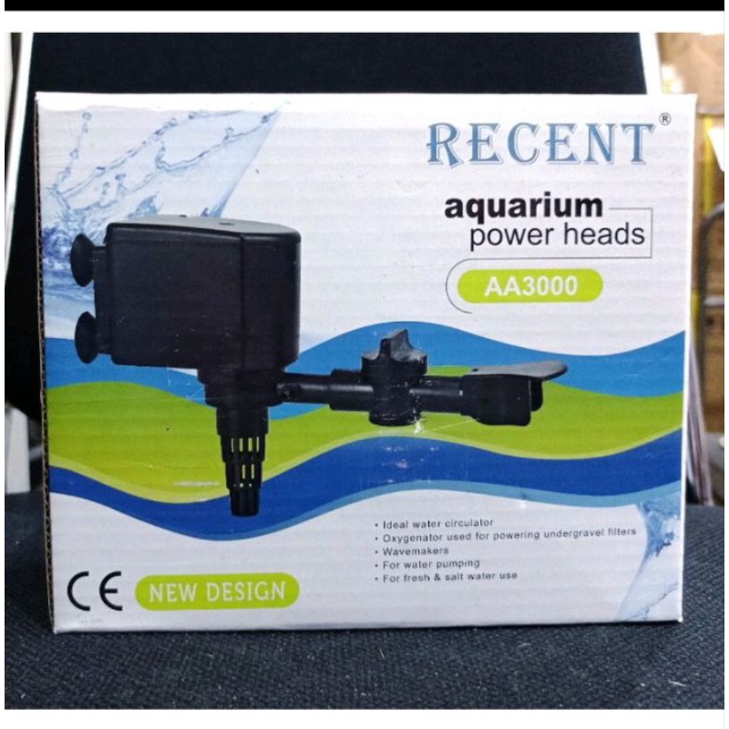 RECENT AA 3000/RECENT RC 3000 Pompa aquarium kolam RECENT RC/AA 3000