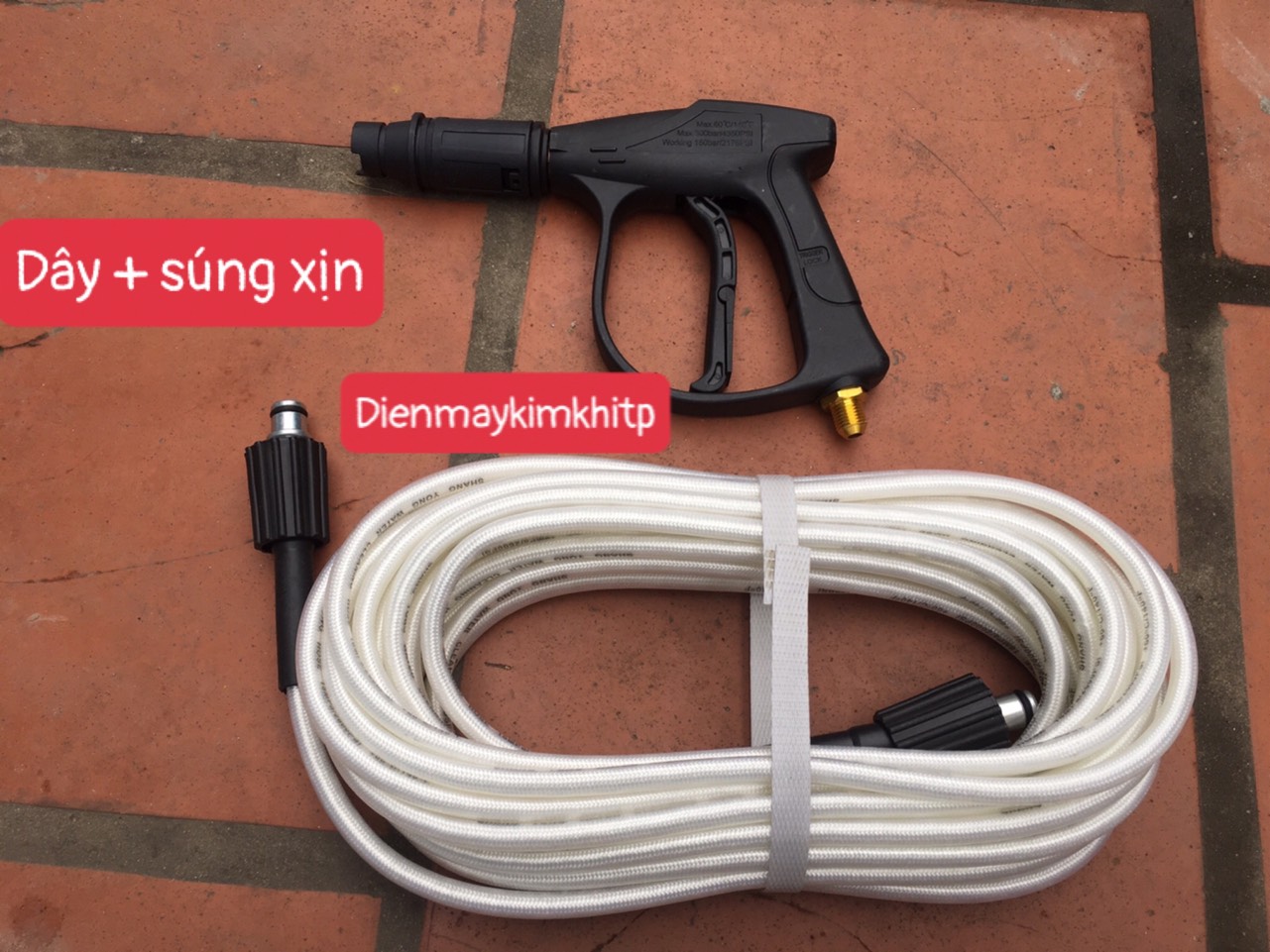 Dây máy rửa xe và súng xịt rửa xe các loại
