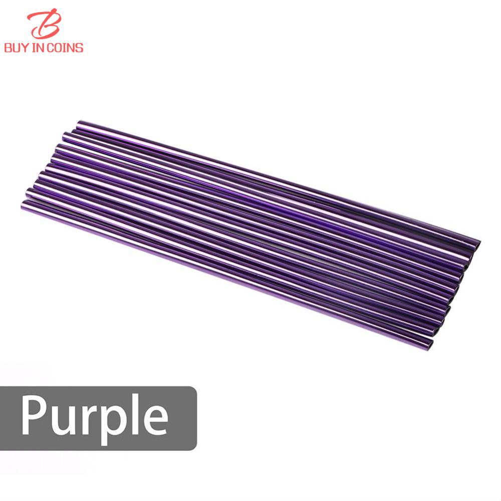 10 Pcs/set 9 Colors Car Accessories AUTO Conditioner Air Outlet U-shaped Decoration Bright Strip