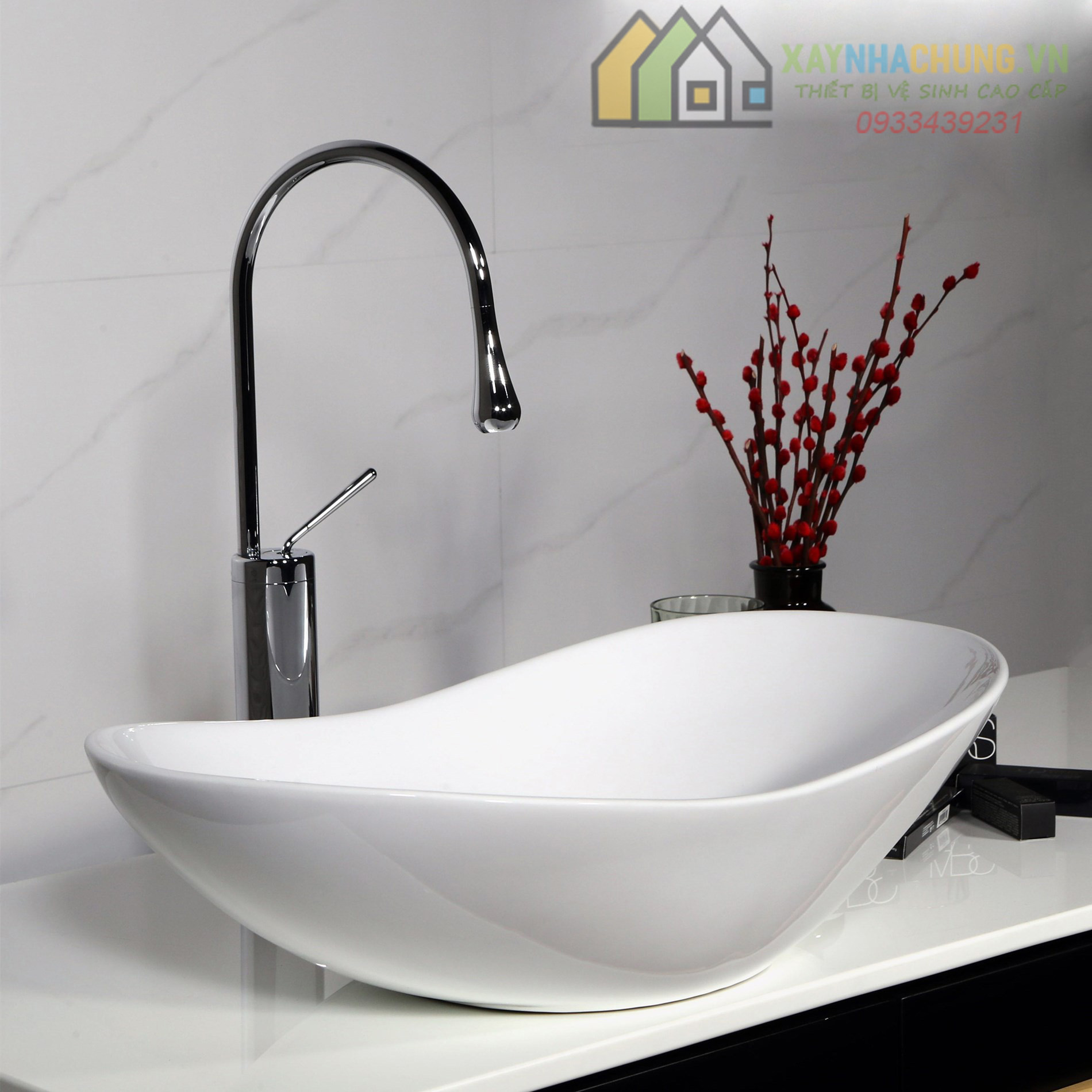 Chậu lavabo thuyền sang trọng