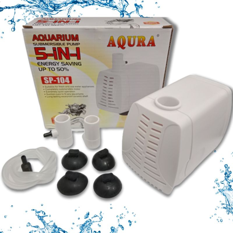 AQURA 5IN1 SP 104 Pompa aquarium kolam hidroponik