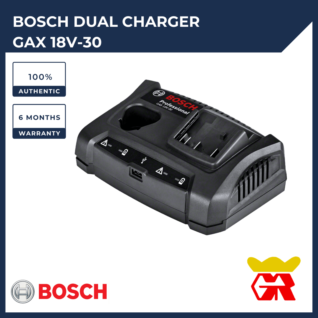 Chargeur Double Baie GAX 18V-30 Pour Batteries Lithium-ion 12V à 18V, Neuf