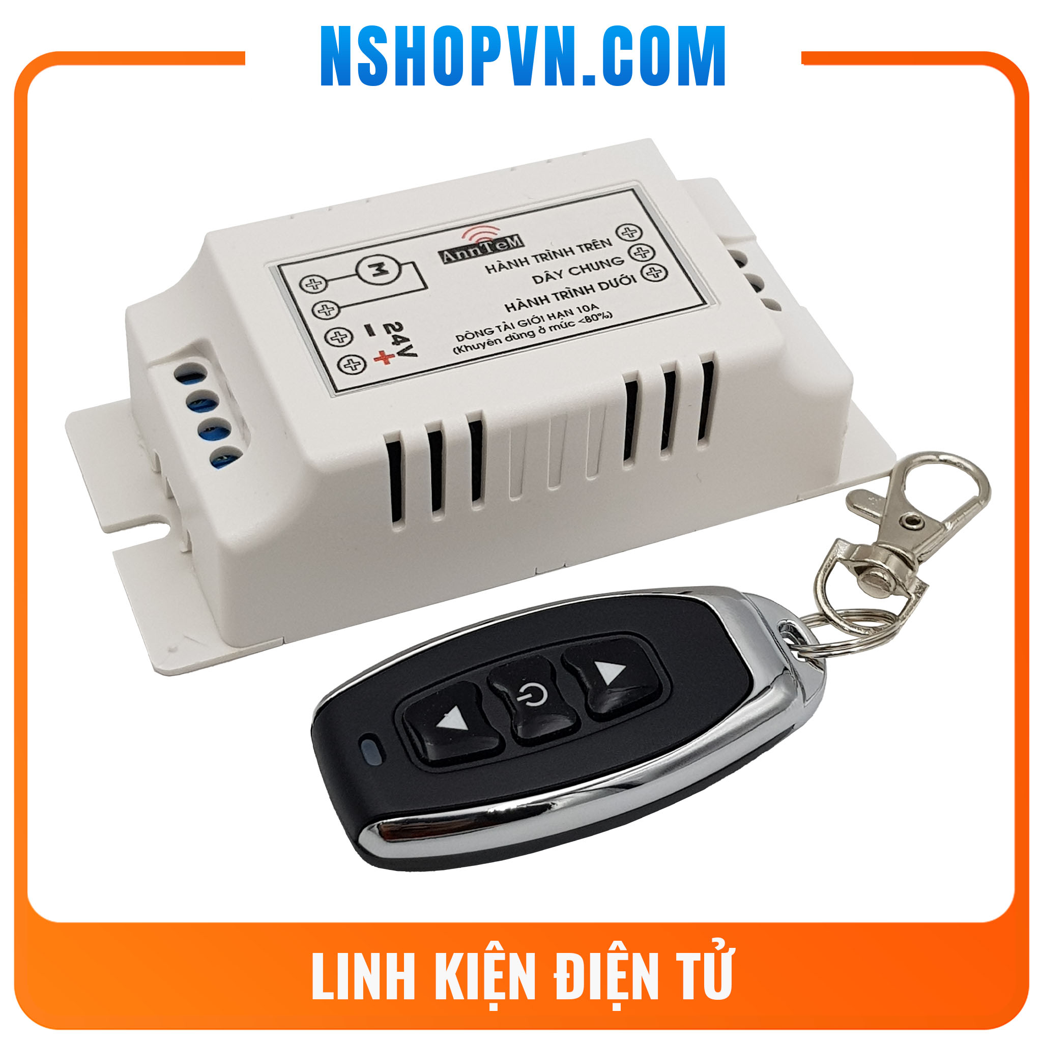 Mạch điều khiển đảo chiều động cơ từ xa 10A 12VDC / 24VDC