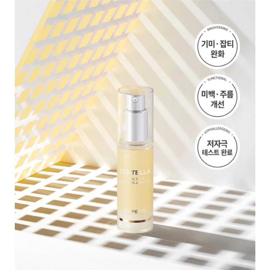 Tinh Chất Dưỡng Trắng Căng Bóng DR.PEPTI Centella Dark Spot Solution Ampoule 30ml