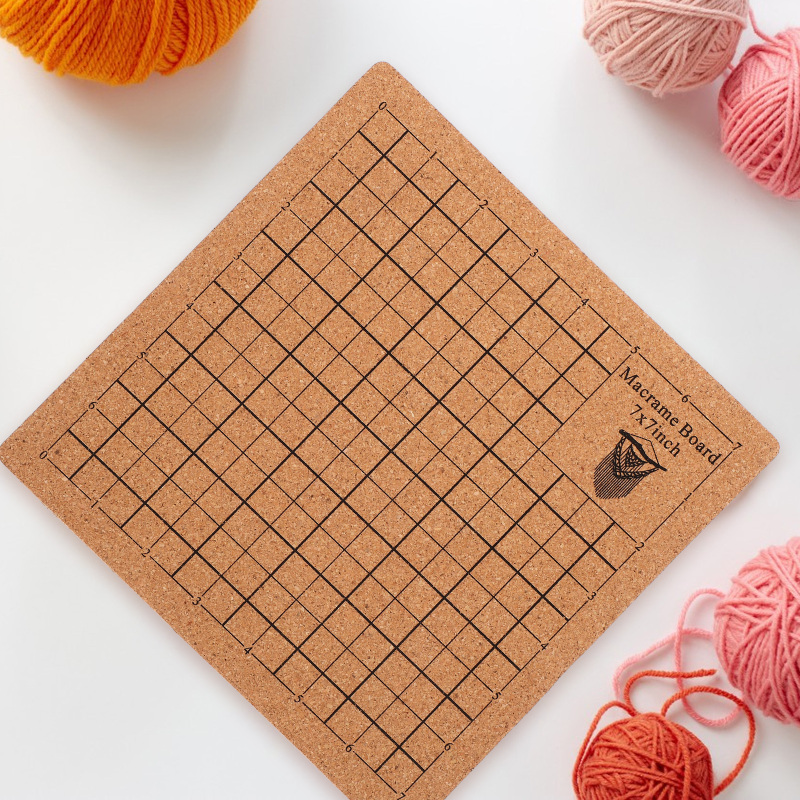 Dulrua Macrame Board Grid Macrame Board for Woven Bracelet Project Wood Board