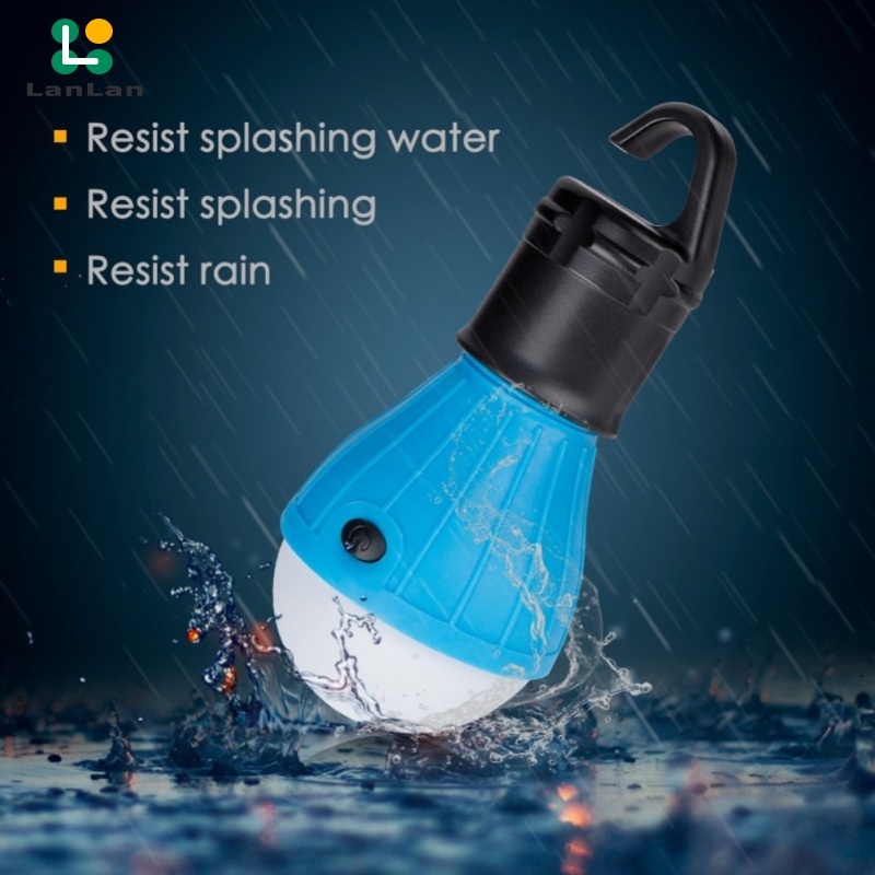 Mini Portable Camping Light Waterproof Tent Light Emergency Lamp Flashlight With Hanging Hook 5188