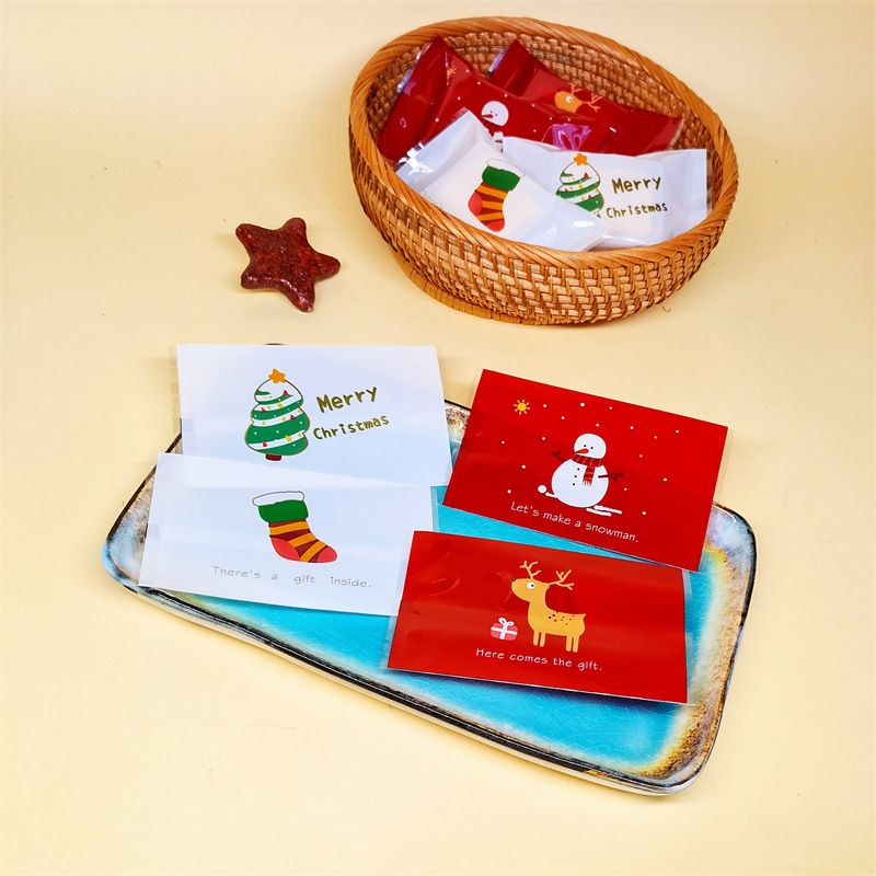 Túi đựng bánh dứa giáng sinh 7x12cm , 7x10cm