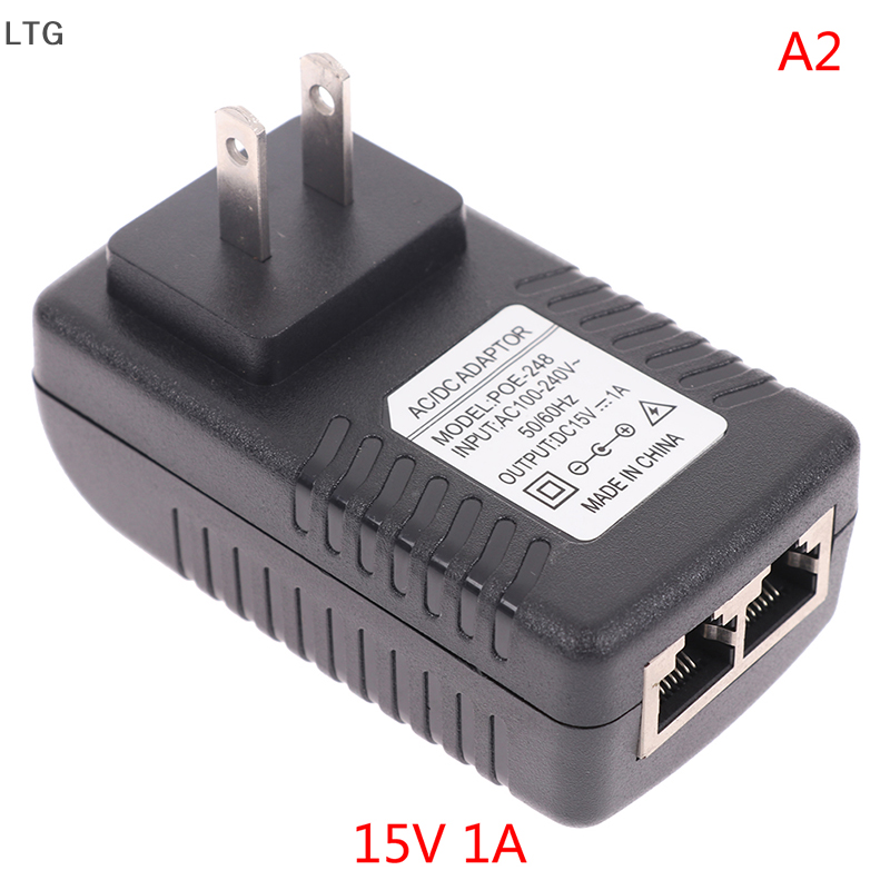 Ltg bộ chuyển đổi nguồn đầu phun poe ac 110v-240v sang dc 12v 15v 24v 48v 0,5a 1a