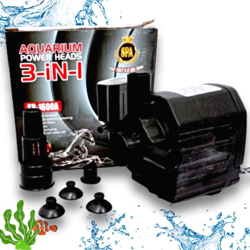 Pompa Kolam Aquarium Hidroponik SPA 1600A