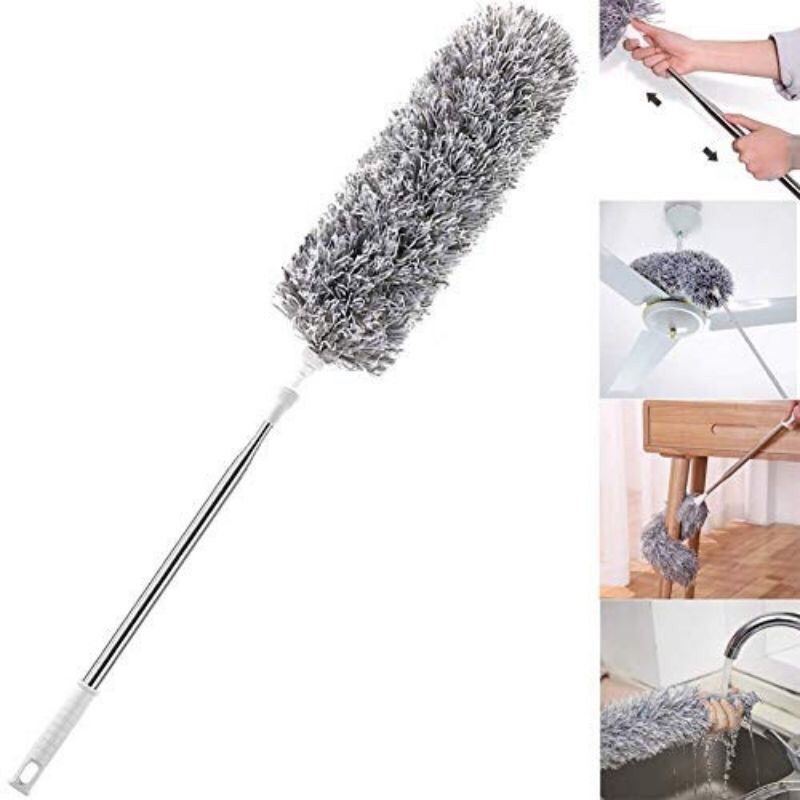 Chổi quét trần nhà - chổi phủi bui lau bụi đa năng có thể rút gọn uốn cong