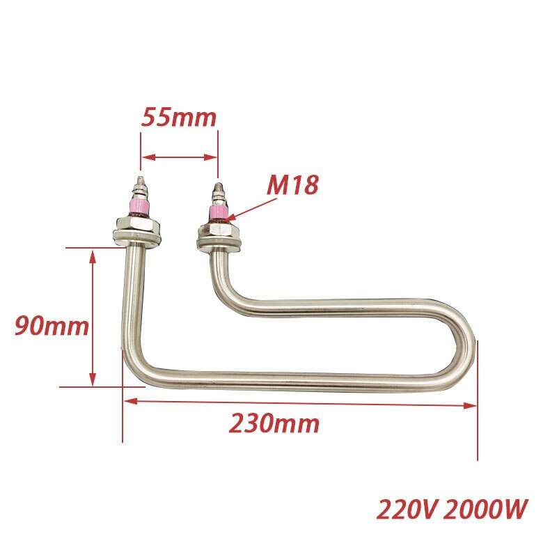 SUS304 220V 1.5KW/2KW Electric Kettle Heating Element Immersion Water ...