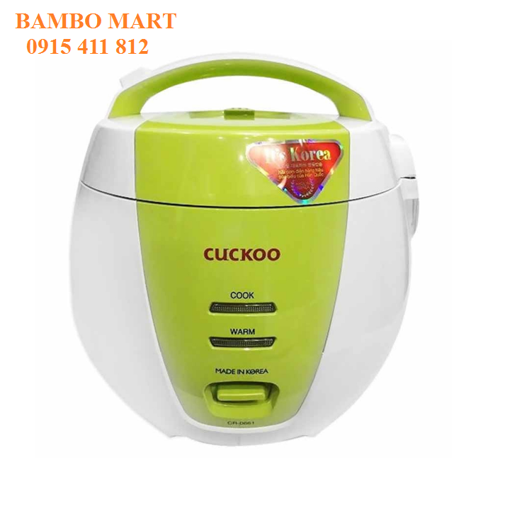 NỒI CƠM ĐIỆN CUCKOO CR-0661 DUNG TÍCH 1.08 LÍT (MÀU XANH)