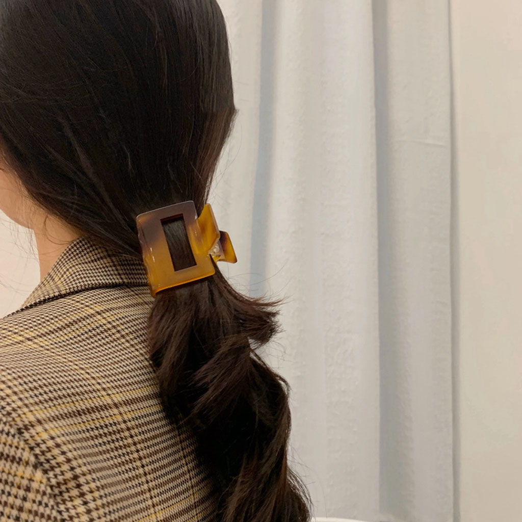 Kẹp tóc càng cua Vuông mini nhiều màu xinh