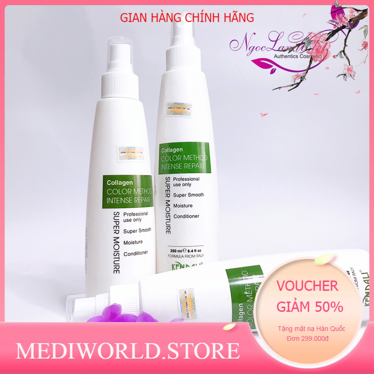 Xịt Dưỡng Tóc Collagen Kendali 250ml