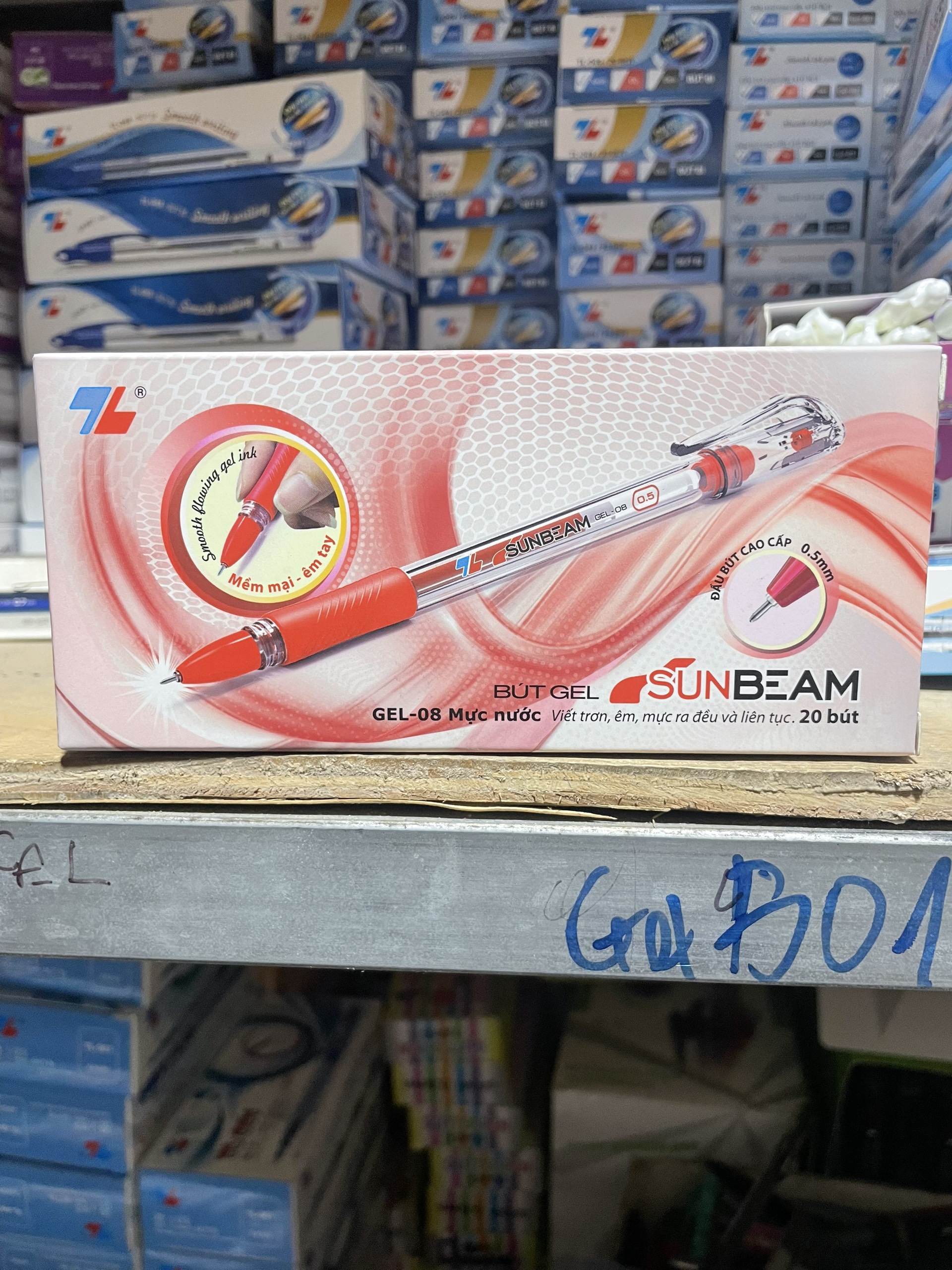 (Hộp 20 Cây) Bút Gel Thiên Long GEL-08 Ngòi 0.5mm