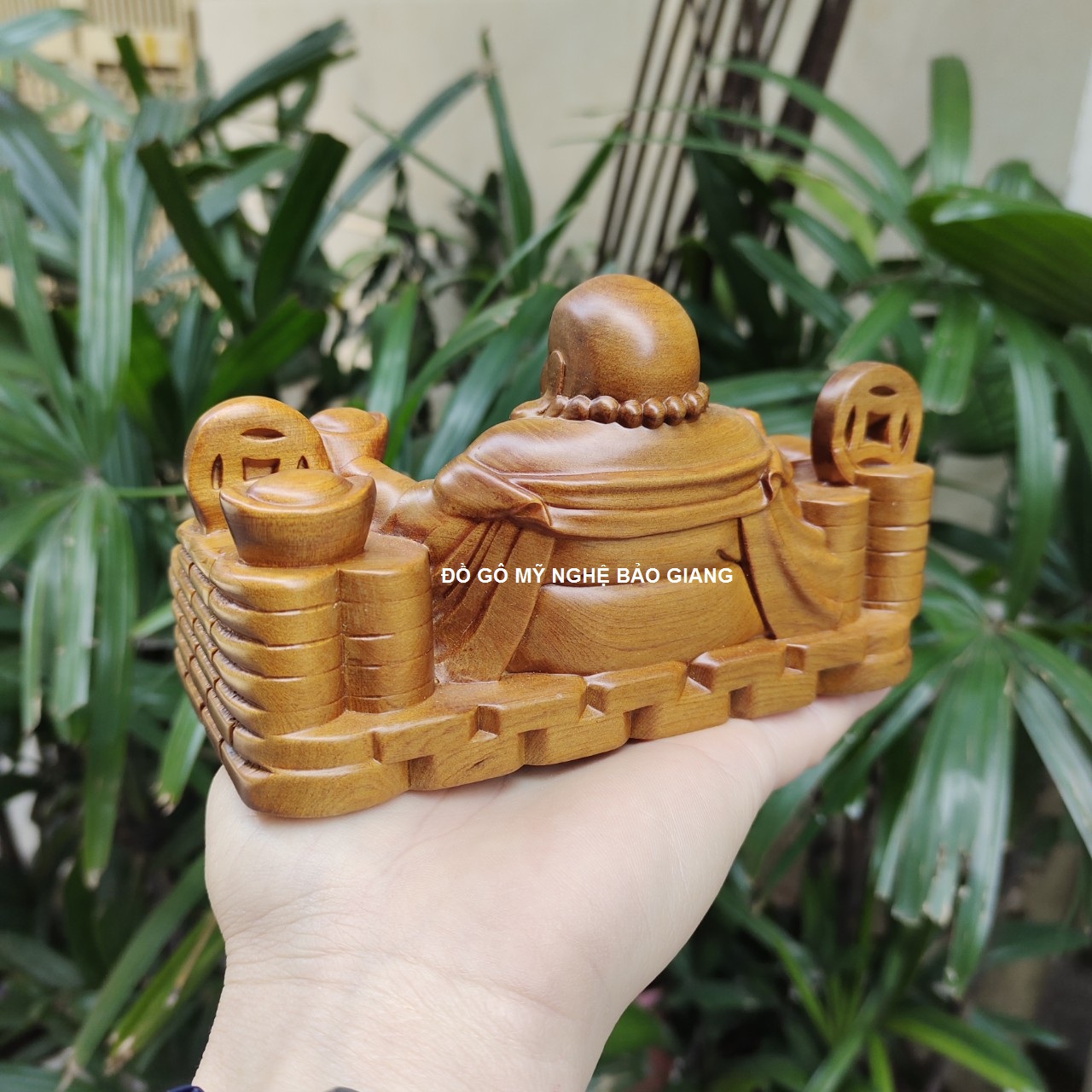 Tượng phật di lặc gỗ bách xanh