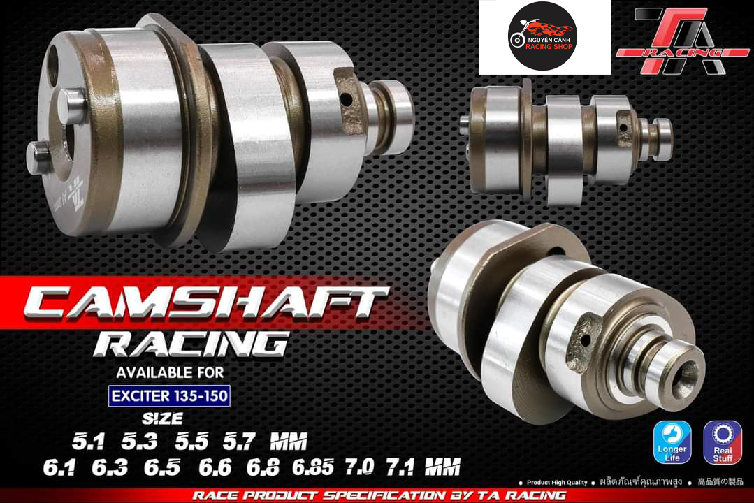 Cốt Cam Exciter 135-150 TA Racing