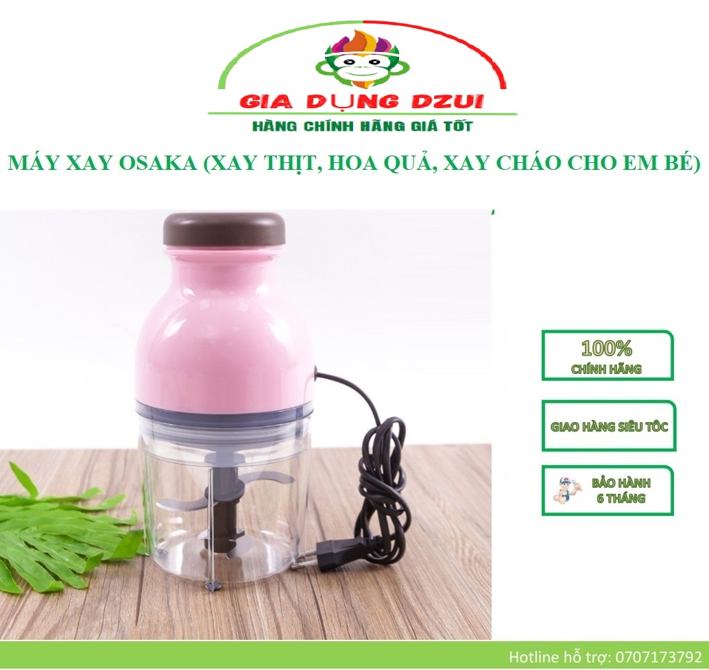 OSAKA NẮP BẰNG - MÁY XAY OSAKA (XAY THỊT, HOA QUẢ, XAY CHÁO CHO EM BÉ) SIÊU BỀN