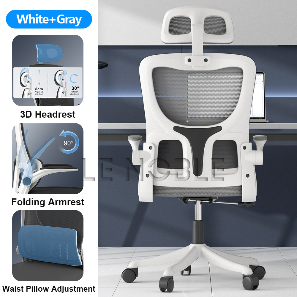 【Warranty】 LENOBLE 418 Ergonomic Office Chair / Gaming Computer Chair