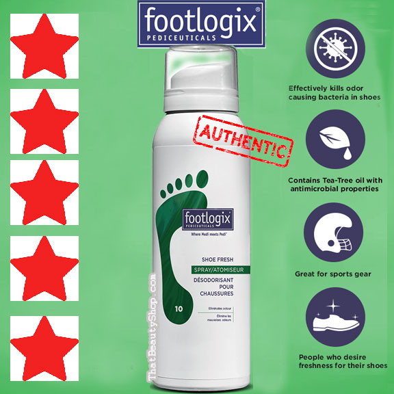 Footlogix Shoe Deodorant Pump Spray 125ml Contains Tea Tree