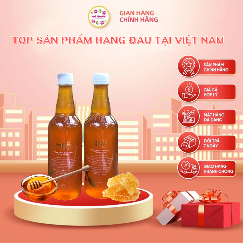Bộ 2 chai Mật ong hoa cà phê Golden Honey 500ml