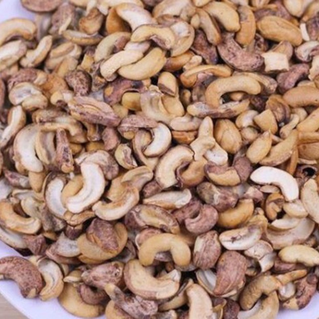 Hạt Điều Rang Muối Loại Vỡ 500g Bò Đội Nón