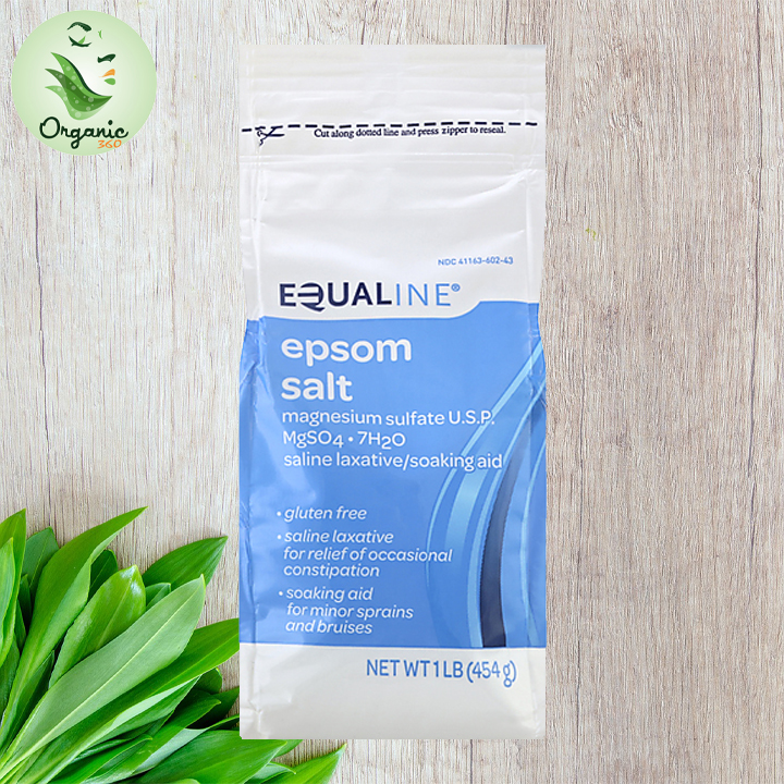 Muối tắm Epsom salt nguyên chất Equaline 454g