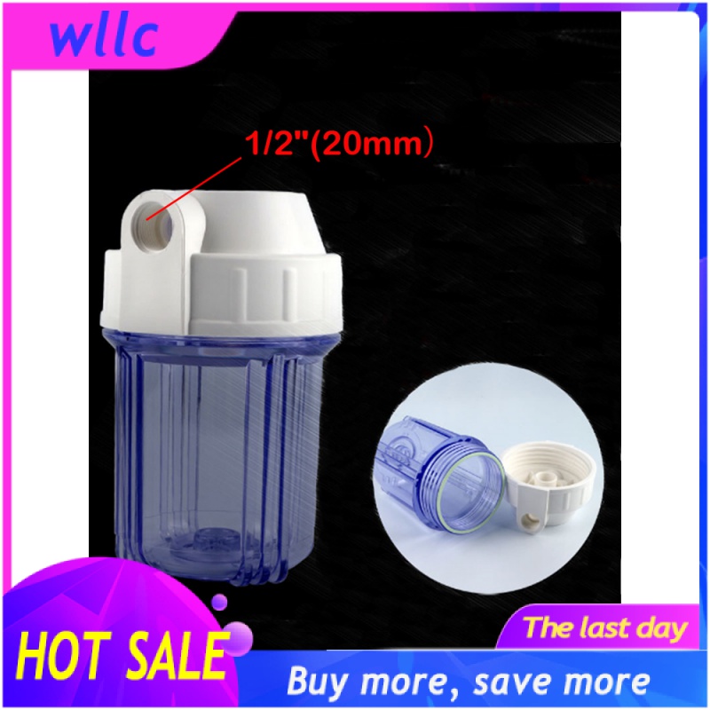 5 Inch thickened transparent filter bottle 14''12" thread plastic Mouth filter cartridge PP cotton water purifier accessories