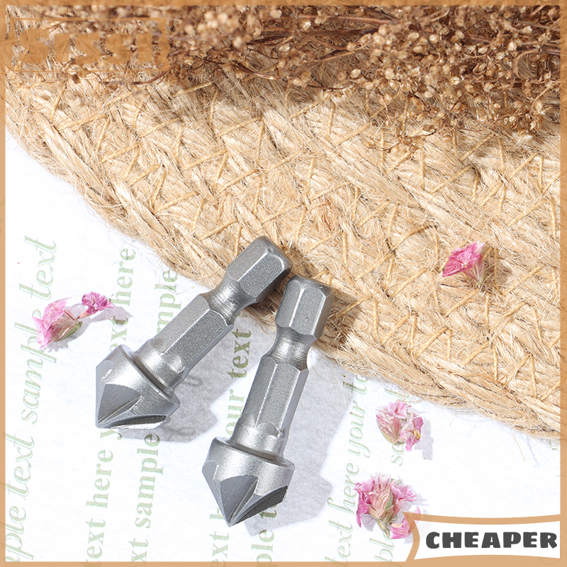 Sissi 6 Flute Countersink Drill Bit Chamfer Cutting Woodworking Tool hexagon handle