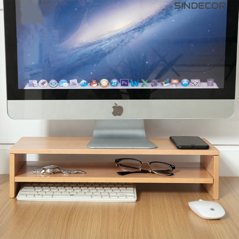 KỆ ĐỂ SÁCH - KỆ MÁY TÍNH - DECOR 🖥⌨ LẮP GHÉP - 2 TẦNG