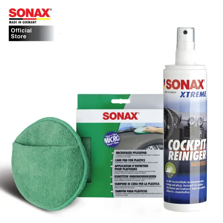 Bundle Sonax Package 17 Interior Care Xtreme Cockpit Cleaner And Protectant Matt Finish 300ml Care Pad Sponge Lazada Singapore