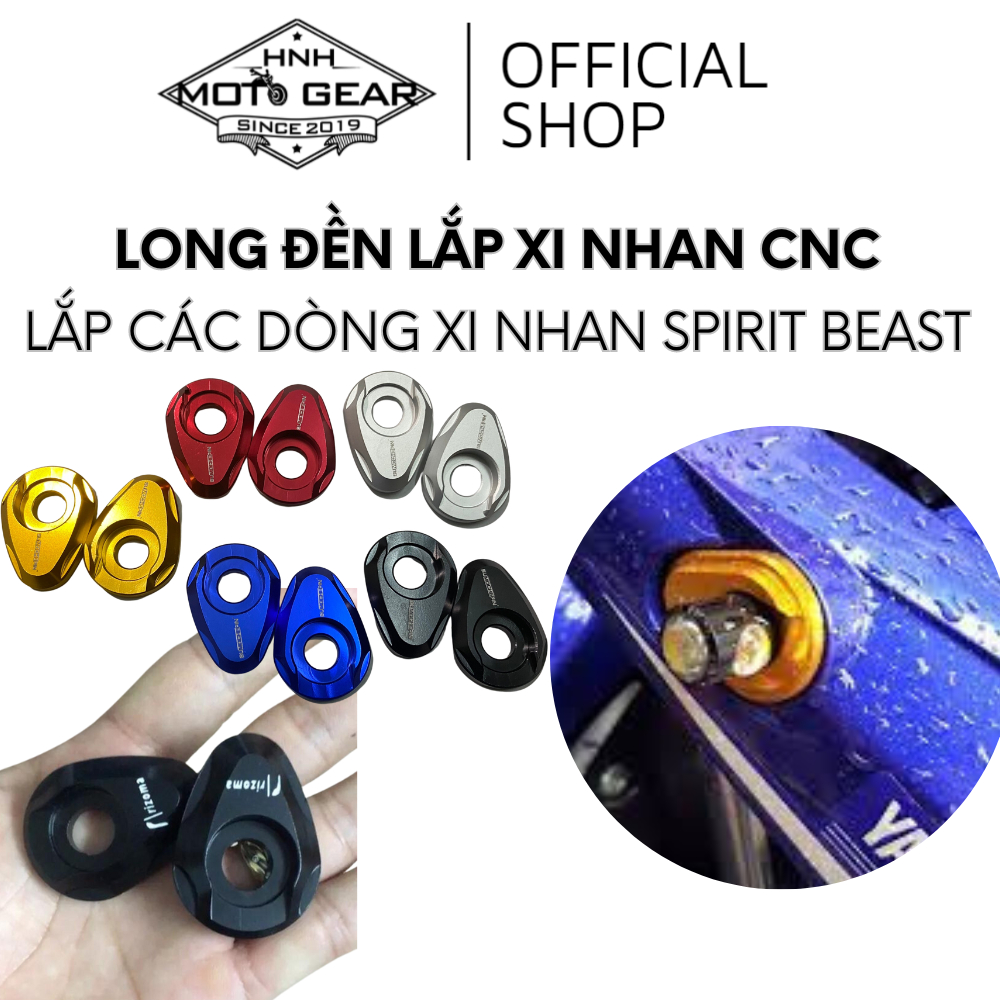 Long Đền Lắp Xi Nhan Xe Máy CNC - 1 Cặp 2 Chiếc