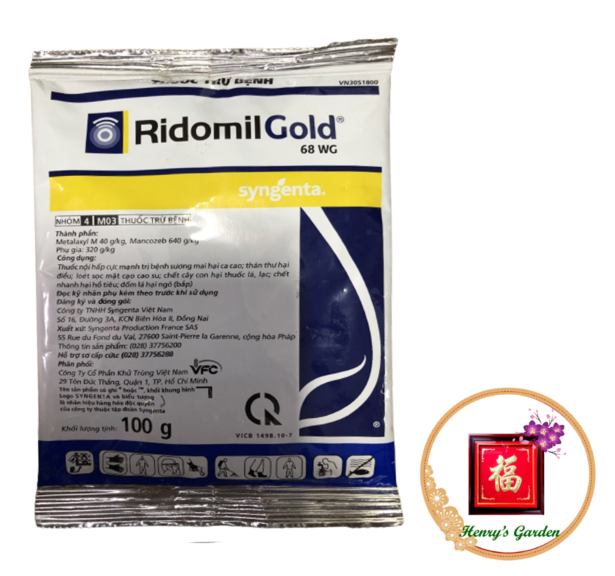 Thuốc trừ bệnh ridomil gold 68wg - #488a# 100g